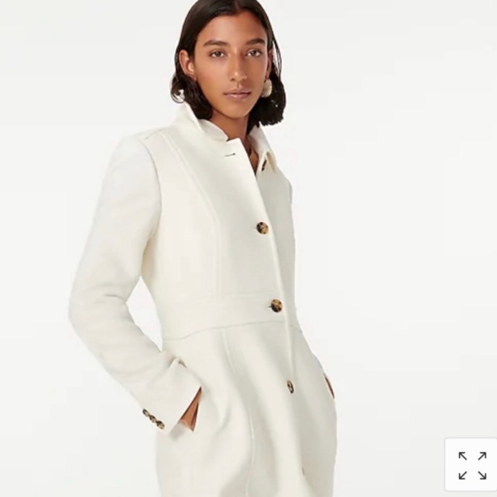 J. Crew Petite Lady Day Coat Thinsulate in White